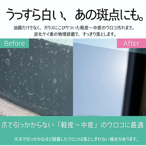 SI-Zセット ガラス油膜取り&撥水剤(スポンジ・クロス付き)